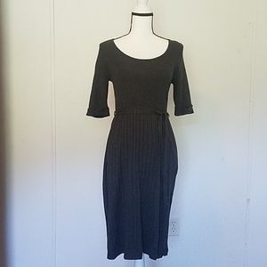 Grey Maternity Sweater Dress